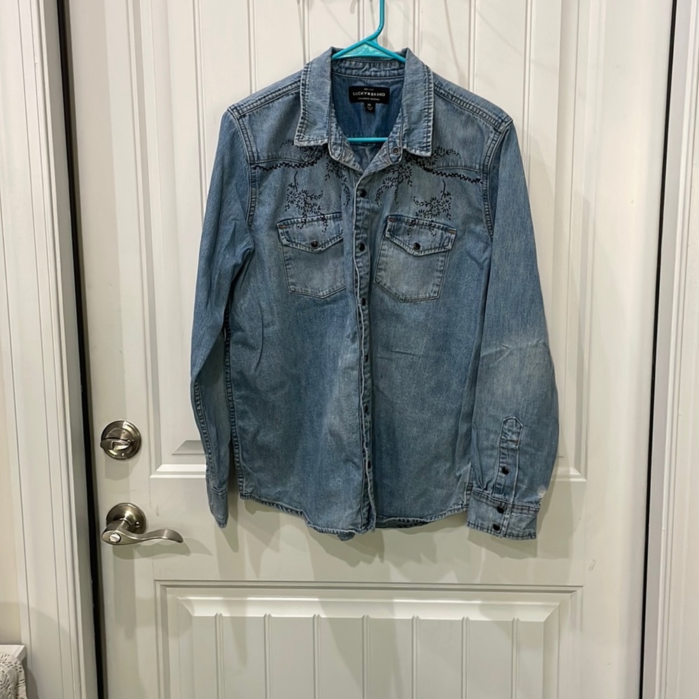 Lucky Brand Denim Button Down Shirt